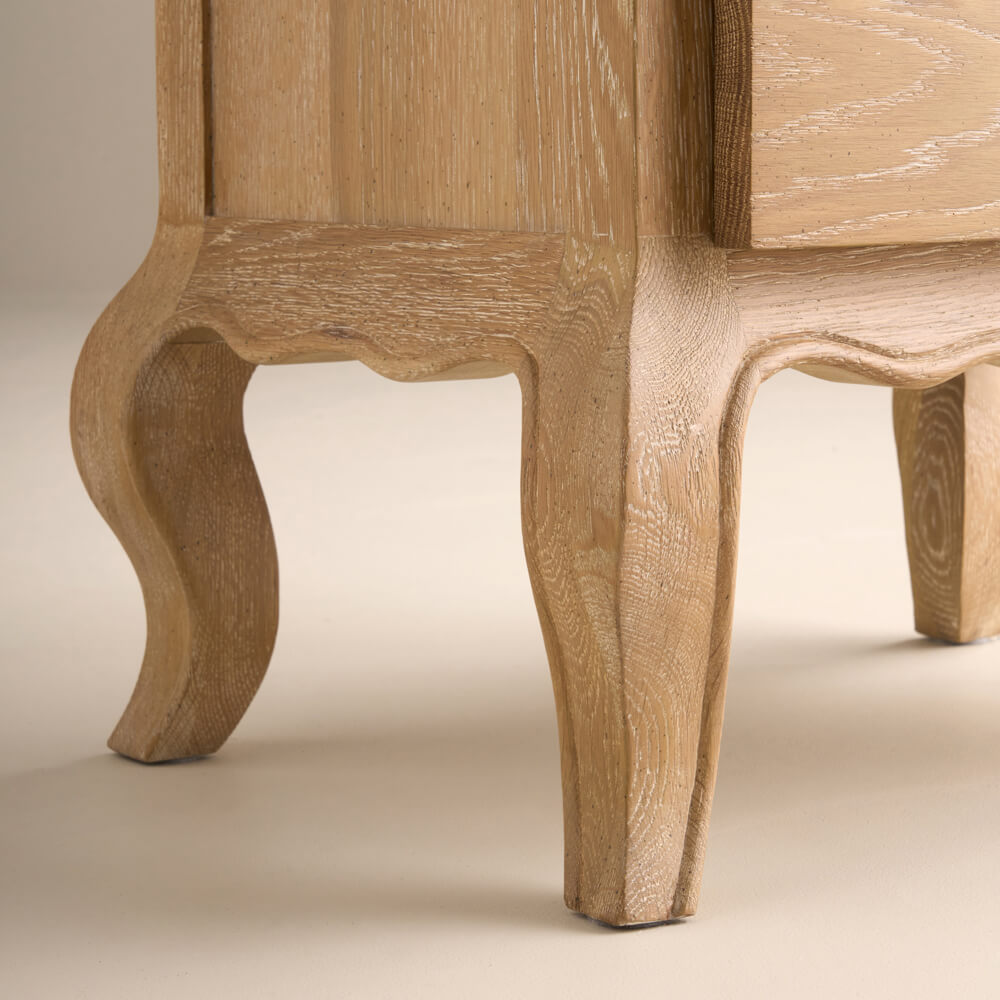 Sienna Beau 2 Drawer Bedside, Weathered Oak